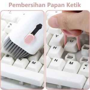 7 In 1 SIKAT PEMBERSIH KEYBOARD Komputer - Pembersih Layar HP - Pembersih Headphone - Pembersih Headset Earphone Folding With Key Puller - Bisa COD