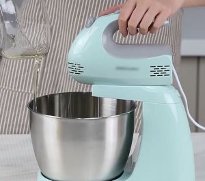 Simplus Outlets🔥 " เครื่องผสมแป้งแบบตั้งโต๊ะ เครื่องตีไข่อเนกประสงค์ขนาดเล็ก ใช้ในครัวเรือน ผสม อบ นวด วิปครีม เครื่องเดียวใช้ได้หลากหลาย HMJH001