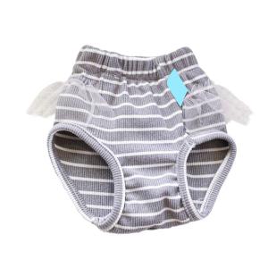 Female Dog Sanitary Panties Physiological Shorts For Small Breeds Dog With Adjustable Elastic Waist and Bowknot Design