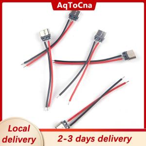 [COD] AqToCna Ship within 24 hours 5pcs USB Type-C 2P Welding Wire Female Connector Cable For Mobile Phone Charging