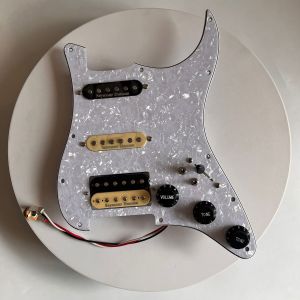 Prewired Loaded Guitar Stratocaster Pickguard SSH Pick Guard Seymour Duncan Ainico 5 SSL1 TB-4 Pickups Coil Splitting Switch for Fender Electric Guitar Accessories