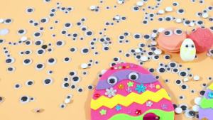 100PCS Wiggly Eyes Self Adhesive Sticker Black/Colorful Googly Doll Eye Sticker DIY Accessory