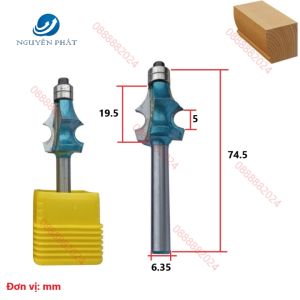 Cữ Soi Chỉ Tơ Cữ Soi Chỉ Cua Độ Cong Có Tay Cầm Chuyên Lắp Máy Soi Cầm Tay Cốt 6.35mm