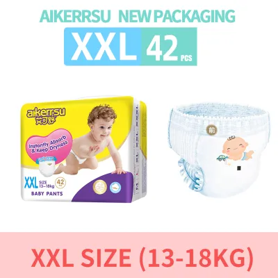 AIKERRSU diaper pants xl xxl(sml) diaper small or diaper medium Breathable Disposable Diapers! diaper large on sale Magic Tape and Pullup Pants! baby disposable diapers tough full! diaper fo newborn core structure natural cotton. RANDOM DESIGN