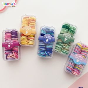 FR-C768 Ikat Rambut Korea Anak Perempuan Isi 60pcs Warna Warni Motif Polos / Kunciran Rambut Wanita