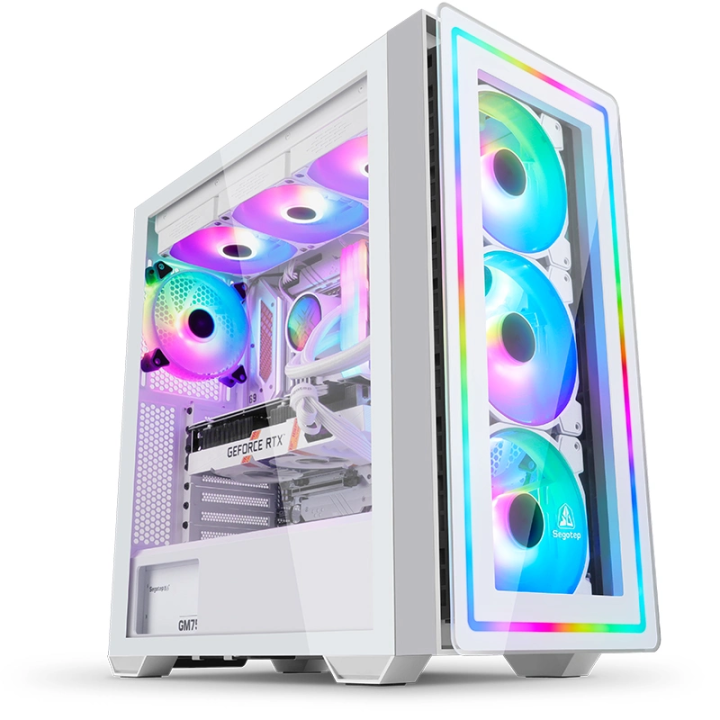 Segotep Gank 360 (E-ATX ATX M-ATX ITX) Desktop Case (Cooling