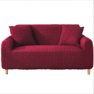 【COD+Fast Shipping+High Quality+Free Foam Strips】Seersucker Black GrSeersucker sofa cover 1 2 3 4-seater L-shaped corner sofa High elastic 3D Seersucker elastic all-inclusive universal elastic Multi-size non-slip elastic protective cover Enough foam stick