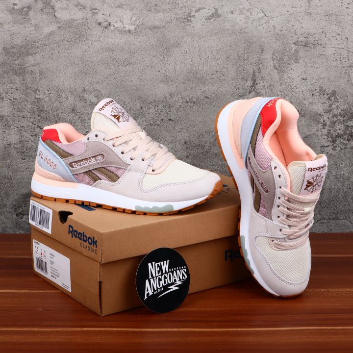 Sepatu Reebok_GL 6000 Pink Grey Sneakers Women Lazada Lazada