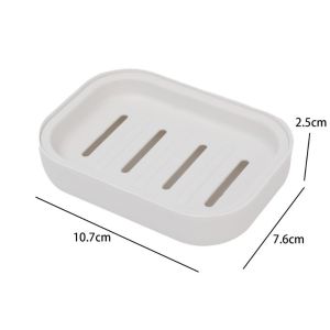 Double Layer Soap Holder with Cover Bathroom Drain Soap Box Household Sponge Storage Tray