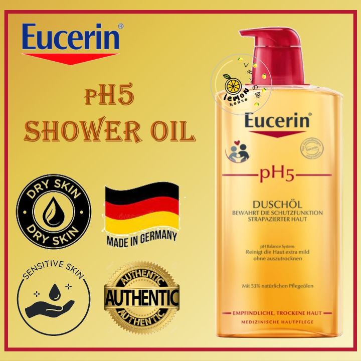 Eucerin pH5 Shower Oil 400ml Dry Sensitive Skin Body Wash Body Shampoo Lazada
