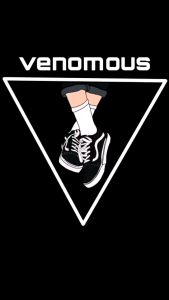 Venomous Kaos Tshirt Logo Venomous Black