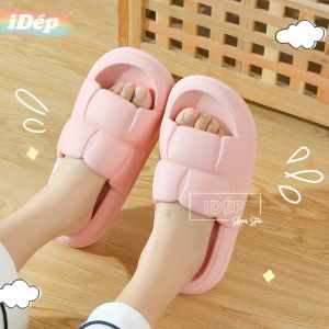 Dép bánh mì Mặt vuông LEAP nam nữ quai ngang cao 3cm chất EVA siêu nhẹ IDÉP DL269