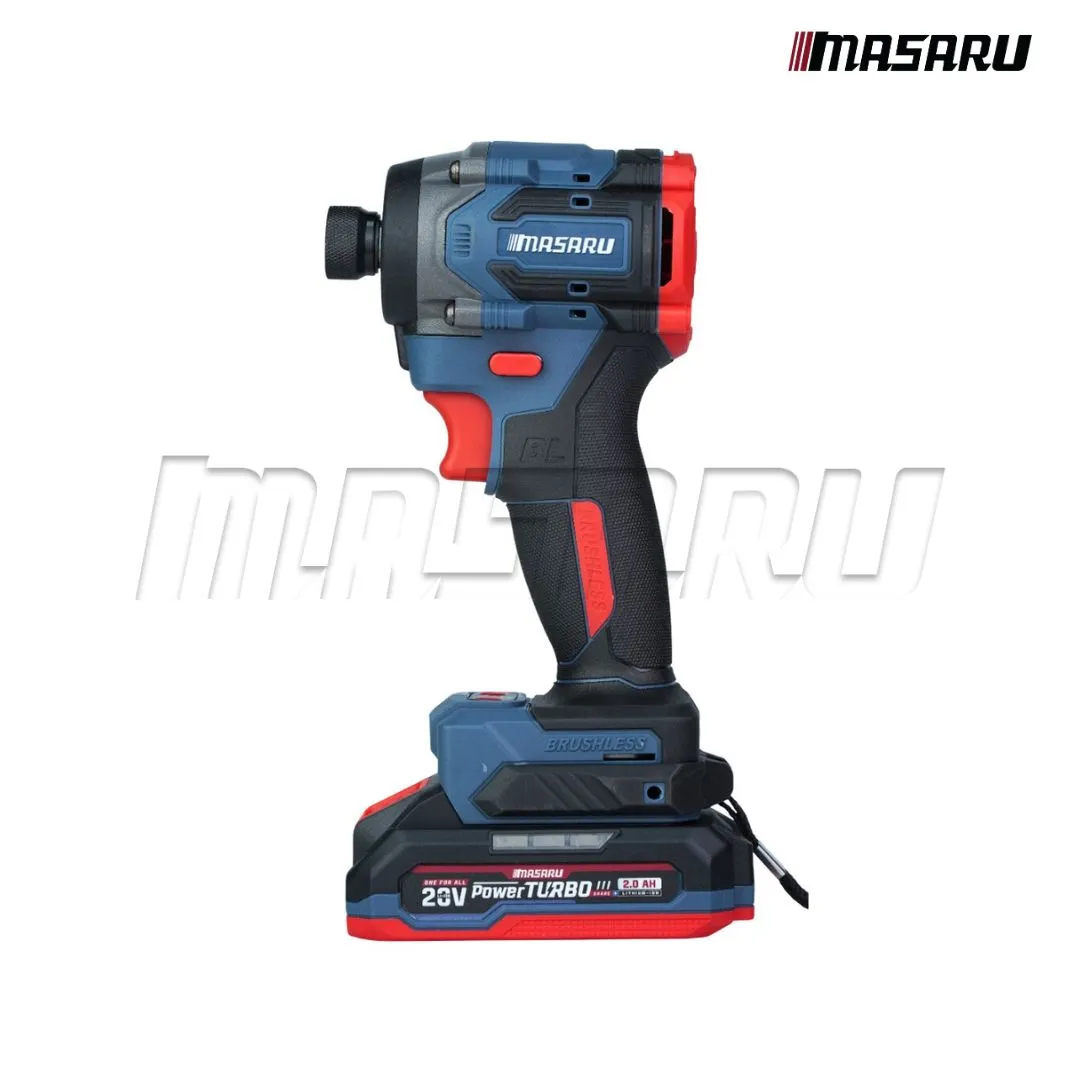 MASARU รุ่น SCDI-155 แรงบิด 230 N.m ไขควงกระแทกไร้สาย ไขควงไร้สาย มอเตอร์บัสเลส อุปกรณ์ครบชุด Brushless