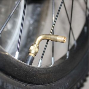 PENGQ Brass Motorcycle Automobiles Tool MotorBike Inflatable Nozzle 45 90 135 Degree Angle Bent Valve Adapter Inflation Valve Stems Extension Tube Tyre Tube Valve Extension Adapter
