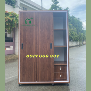 TỦ NHỰA QUẦN ÁO CỬA LÙA CAO CẤP MÀU NÂU GỖ TIẾT KIỆM GIÁ RẺ CHO GIA ĐÌNH