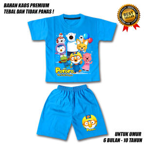SETELAN ANAK LAKI LAKI PORORO TEAM BAHAN PREMIUM / SETELAN ANAK LAKI LAKI USIA 0-10 TAHUN / BAJU ANAK LAKI LAKI / SETELAN ANAK LAKI LAKI