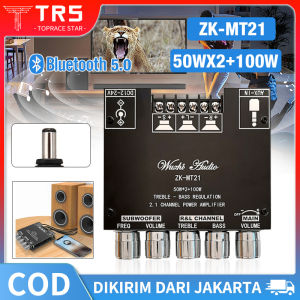 ZK-MT21 & ZK-TB21: Papan Power Amplifier Subwoofer Modul Power Amplifier Audio 2.1 Channel Bluetooth 5.0
