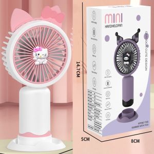 Kipas Sanrio Kipas Genggam Mini Karakter Kuromi Melody Hello Kitty CInnamoroll