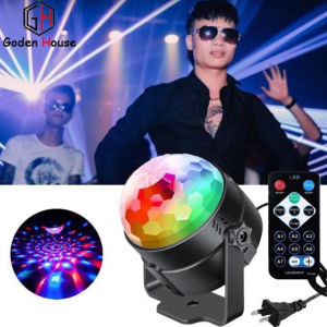 Đèn Led Xoay Trang Trí 7 Màu xoay 360 ( HÀNG LOẠI 1) Đèn LED 7 Màu thích hợp Sinh Nhật Vũ Trường Phòng Bay Sân Khấu Bar vv.. Đèn cảm ứng theo nhạc - Tặng Kèm Remos Điều Khiển ( BH 12 THÁNG )