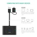 UGREEN ตัวเพิ่มช่อง USB 3.0 Hub 4 ช่อง 2 in 1 with Type C OTG, USB HUB OTG USB C รุ่น 40850 สำหรับ MacBook, iMac, Surface, Lenovo Yoga, Samsung Galaxy S9/+,S10/+ Note8, Note9, Huawei P20, P30, Mate10, Mate20 (สีดำ). 