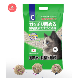 Cát vệ sinh cho mèo Chubby túi 9L 45kg - Bentonite cát đất sét 5 mùi hương - Chính hãng Nhật Bản thương hiệu