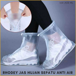 Rhodey Jas Hujan Sepatu Anti Air Karet Tinggi Dewasa Tebal Dan Kuat waterproof panjang wanita anak