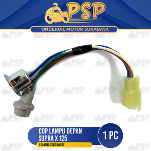 Cop Lampu Depan Supra X 125 - Pitingan Fitting Fiting Piting Socket Soket Dop Depan Honda Supra X