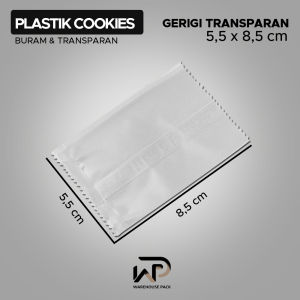 ( 100 Pcs ) Plastik Cookies | Plastik Sealer Mooncake Nastar | Kantong Plastik Kue Transparant Doff
