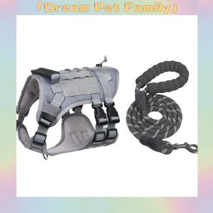 [Hot-Selling] 1 Piece Heavy Big Dog Adjustable Tactical Harness Vest with Hand Dog Harness