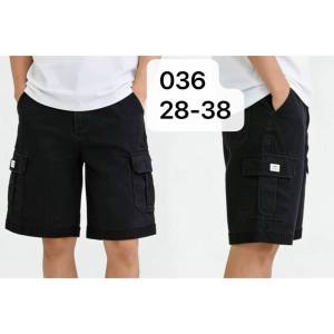 ZORRA Shop 4color Plus size Mens maong CARGO Denim short 6 Pockets size: 28-40