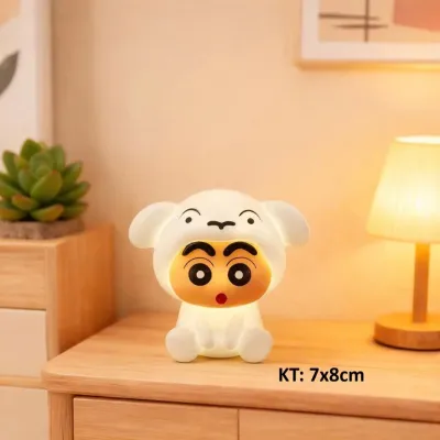 Đèn Ngủ Mini Để Bàn Cute Hình Thú – Panda Sanrio Shinchan Loopy Siêu Dễ Thương LILA DENMINI15