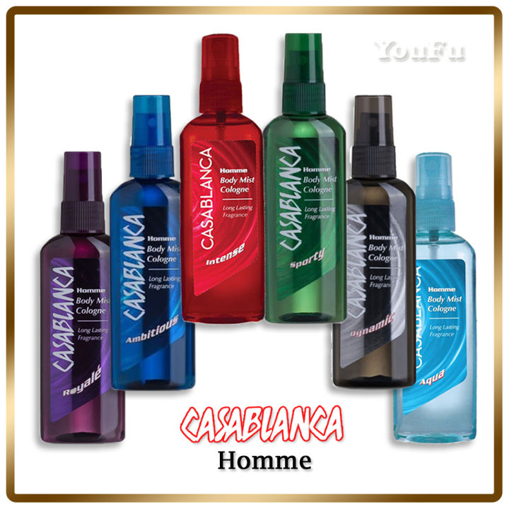 Minyak Wangi Pria Casablanca Spray Cologne Farfum Pengharum Tubuh
