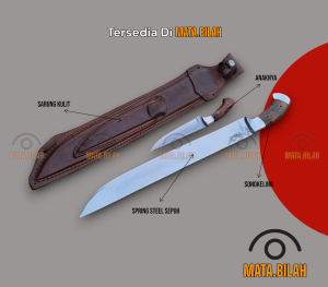 MB Golok Sembelih Super Tajam Premium SPRING STEEL