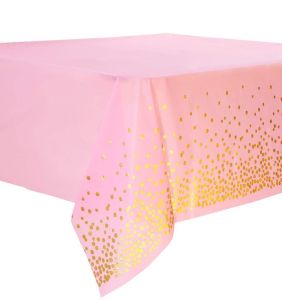 Extra Thick Disposable Tablecloth for Party Rectangular PEVA Plastic Table Cover Wedding Birthday Party Event Tableware