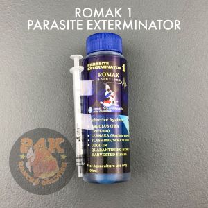 ROMAK 1 PARASITE EXTERMINATOR LICE/KUTO/ANCHOR WORM TREATMENT FOR PET FISH AND AQUACULTURE 100ML
