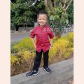 COD setelan anak laki laki kemeja polos celana chinos usia 1-12thn//setelan kemeja anak laki laki murah. 
