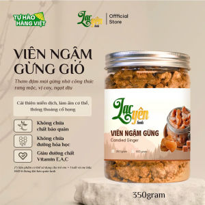 Viên Ngậm Gừng Gió Lạc Yên Foods - Vị Cay Ấm Nồng Đậm Thơm Mùi Gừng Chuẩn Gu Ít Ngọt Nguyên Chất Từ Gừng Gió Tây Nguyên 100%