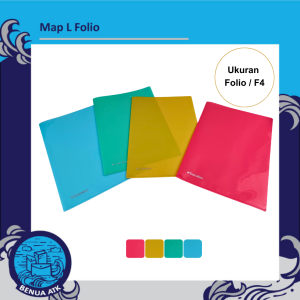 Dataflex Map L Plastik Clear Sleeve Folio / F4 (isi 12 pcs)