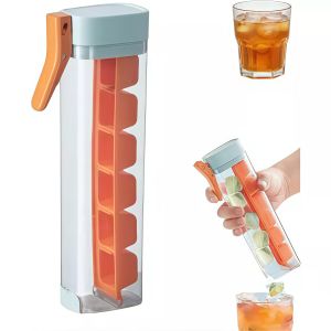 Ice Cube TrayIce MakerOne Hand Press Ice-Tray Mold with HandleOneHand De-Icing Press IceTray Mold