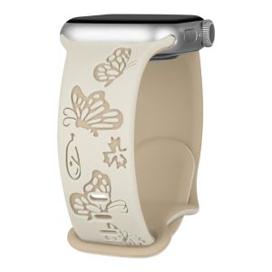 Tali Motif Kupu-kupu untuk IWatch 45Mm 49Mm 46Mm 42Mm 44Mm 42Mm 41Mm 40Mm 38 Mm Tali Jam Tangan Pintar untuk Jam Tangan se 3ri 10 9 8 7 6 5 4 3 2 1 se 3 Ultra Band/ultra 3