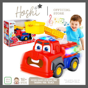 Hoshi Baby Interactive Talking Fire Truck Musical Educational Toy for Toddler 18Mos+