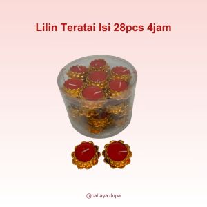 Lilin Teratai Isi 28pcs 4jam