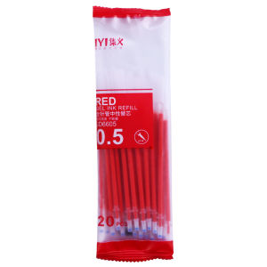 20 Ruột bút ngòi bút Resun gel nước có thể thay Thế Bút Chữ A Tiện Dụng 0.5mm 13cm lắp vừa các loại bút gel nắp cài Resun Muji
