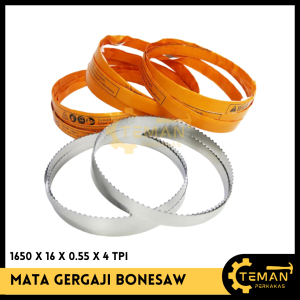 Mata Pisau Bonesaw 1650 MM MESIN J-210 J-280 BSW-210 / Pisau Potong Daging Ikan Tulang 1650 MM / Gergaji Pita Pisau Daging