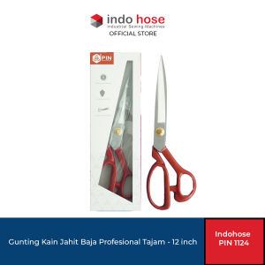 Indohose PIN 1124 Gunting Kain Jahit Baja Profesional Tajam - 12 inch