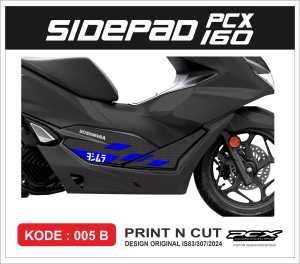 Sticker Tankpad Variasi Sidepad bawah honda PCX 160 al PCX 160 Sticker PRINT & CUT