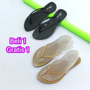 SL Promo Beli 1 Gartis 1 Sandal Jepit Karet Wanita Rubby Bisa Bayar Di tempat