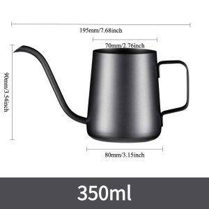 Pour Over Kettle Gooseneck Spout Coffee Tea Pot 12OZ for Coffee Maker Carafe Camping Coffee Pot for Travel Coffee Maker Outdoor