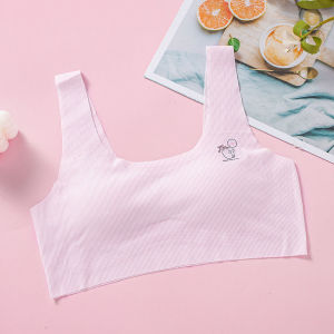 Girls Children Training Singlet Padded Bra School Wear