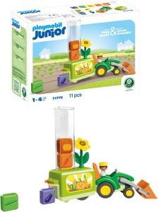 Playmobil Junior Tractor with Load and Drop Planter 71773